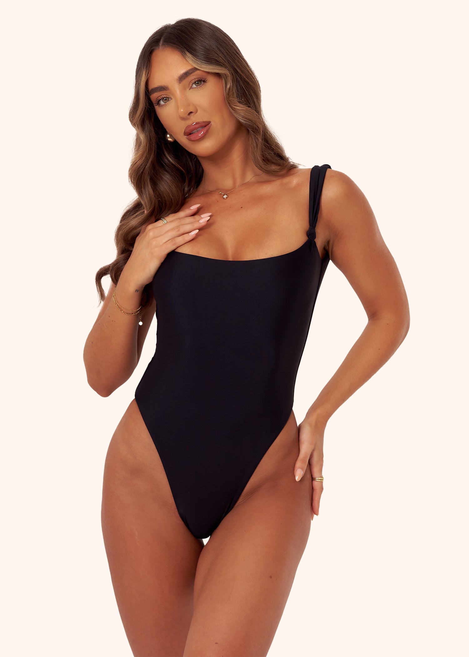 Knot Swimsuit in Black