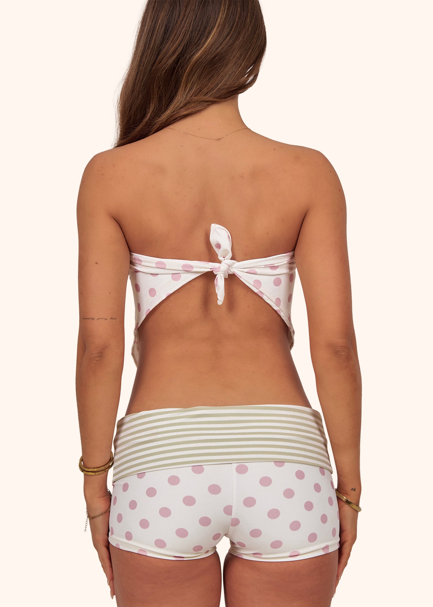 Headscarf in Blush Polka