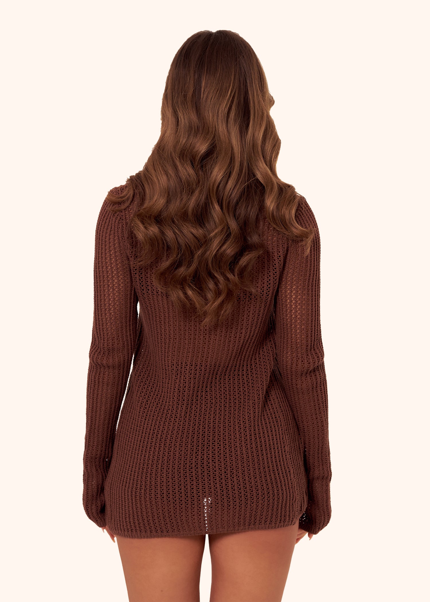 Crochet Cardigan in Brown