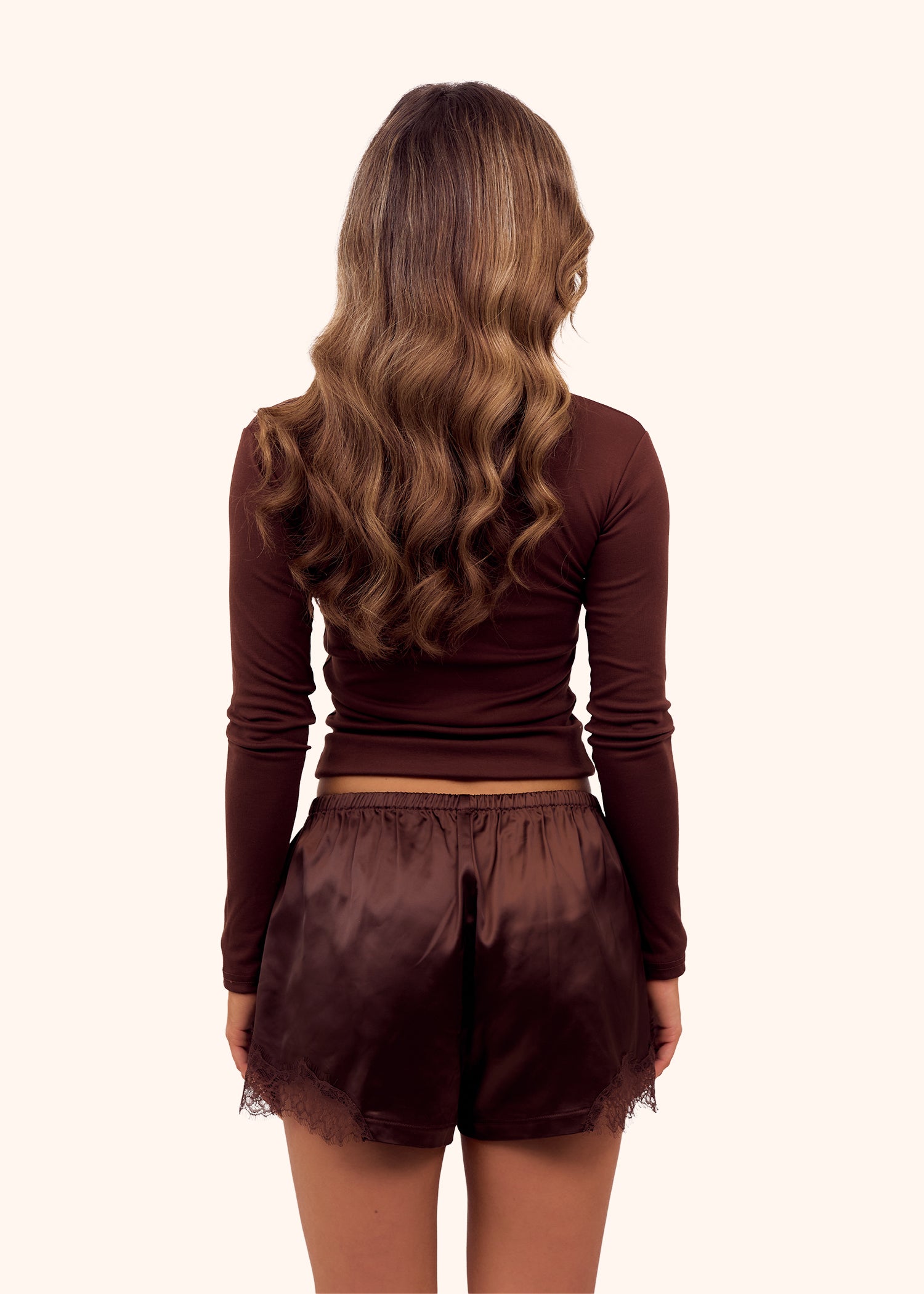 Soft Long Sleeve T-Shirt in Chocolate