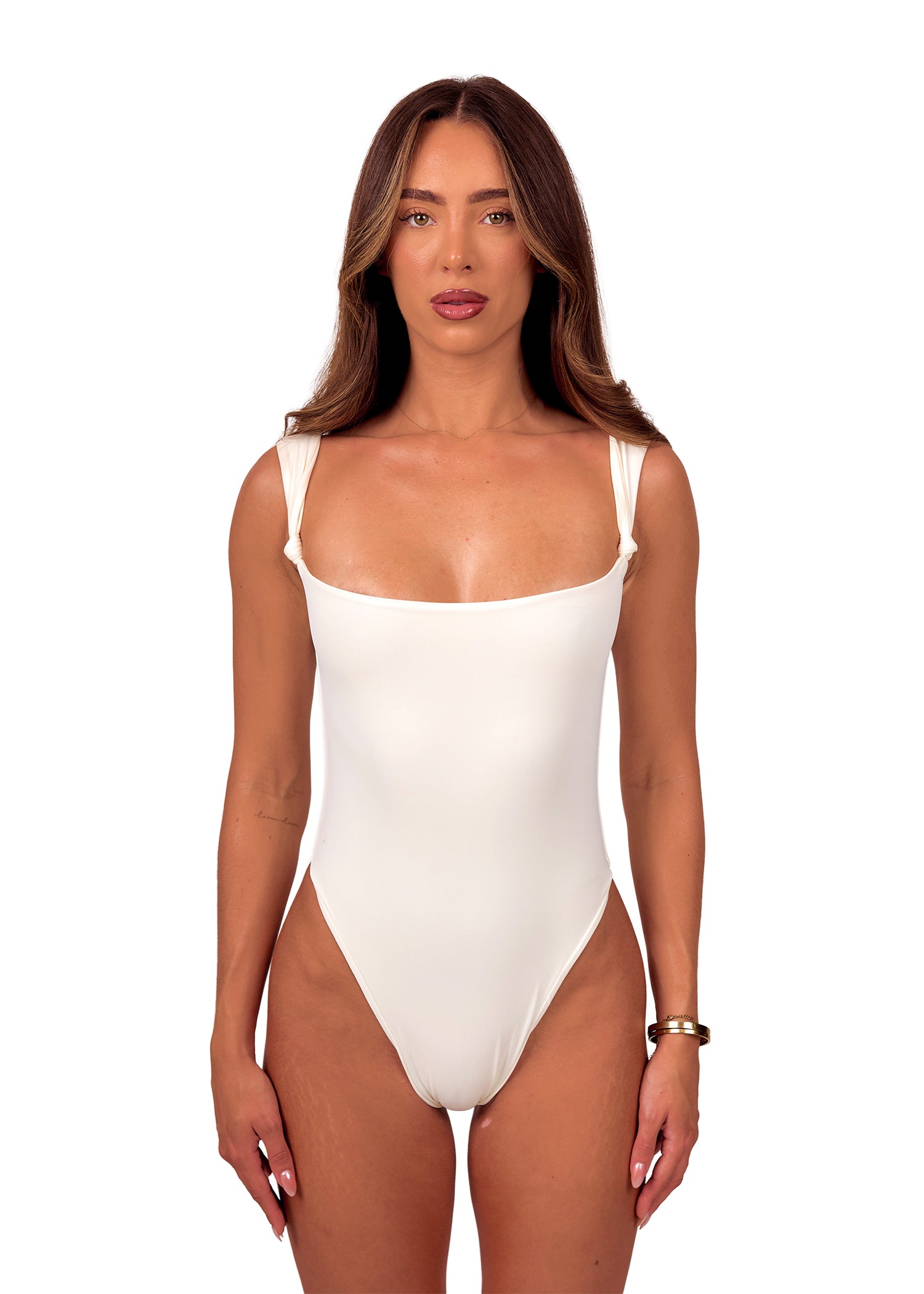 Knot Swimsuit in Ivory