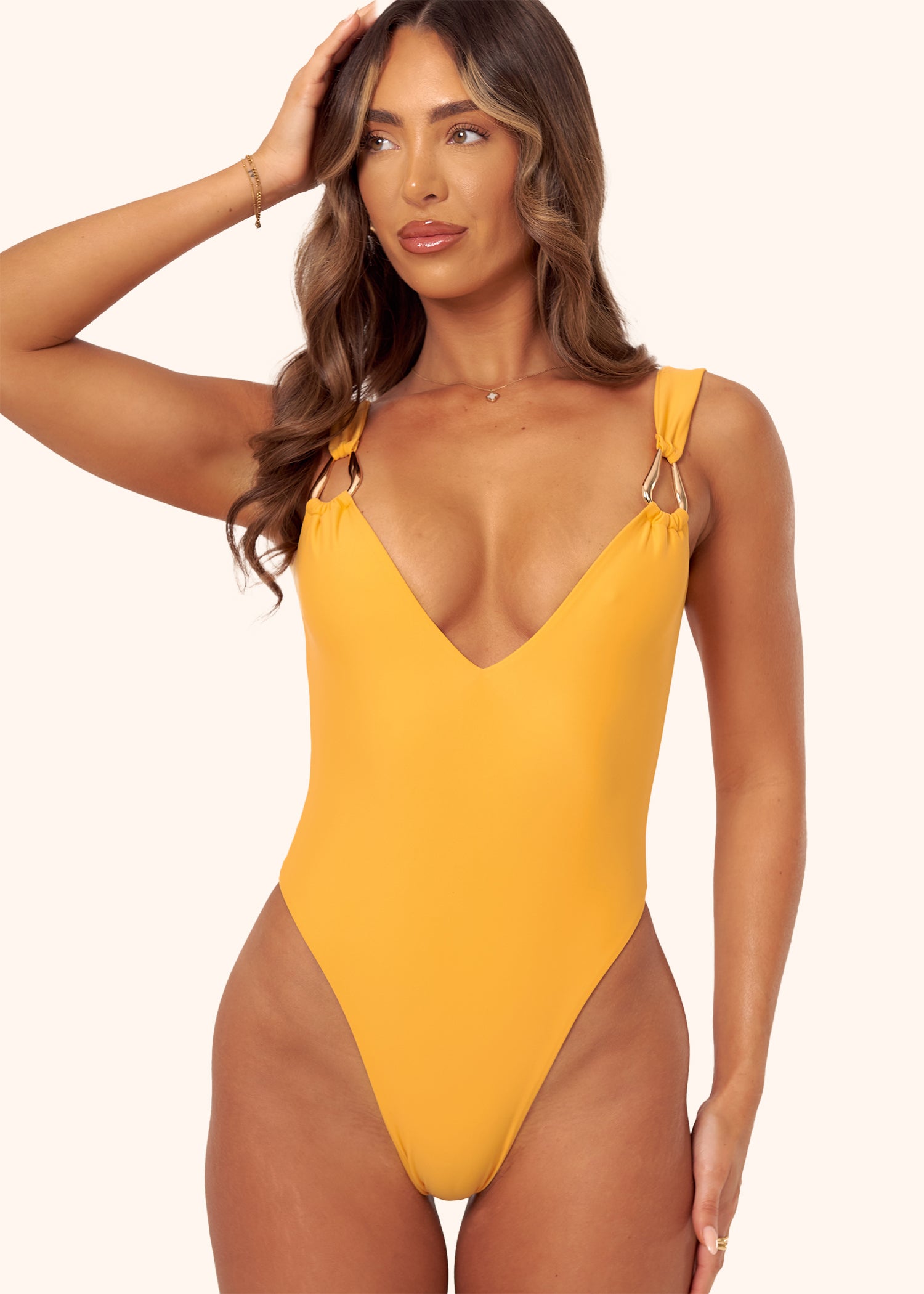 Ring Swimsuit in Mango