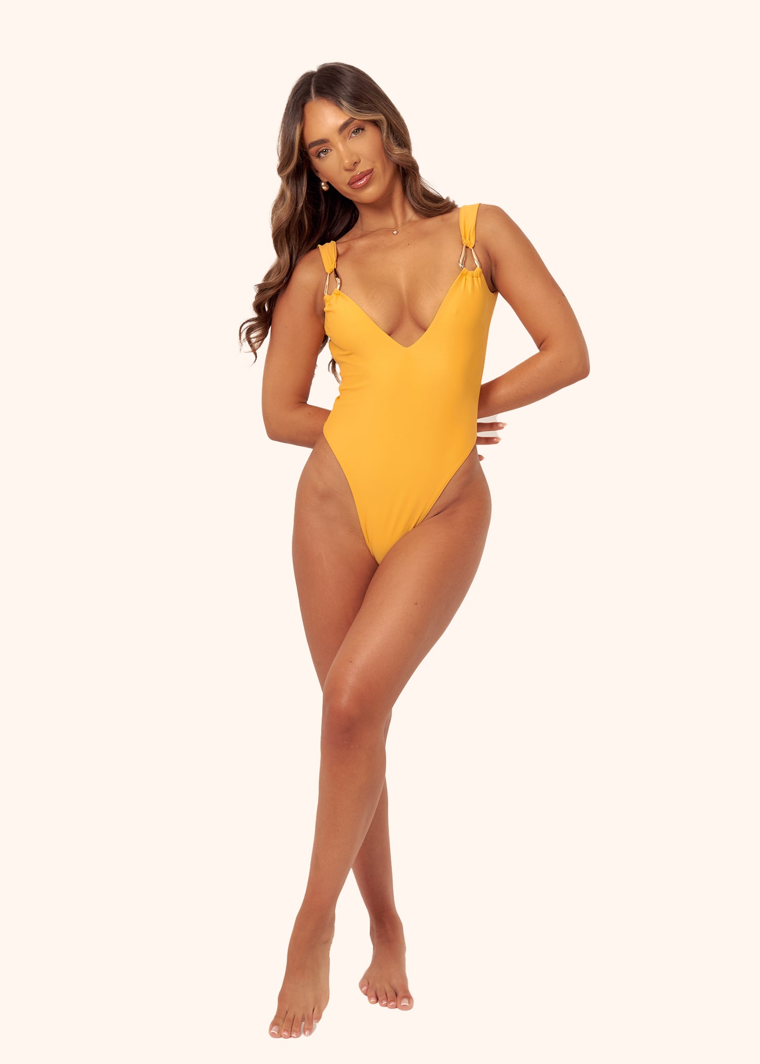 Ring Swimsuit in Mango