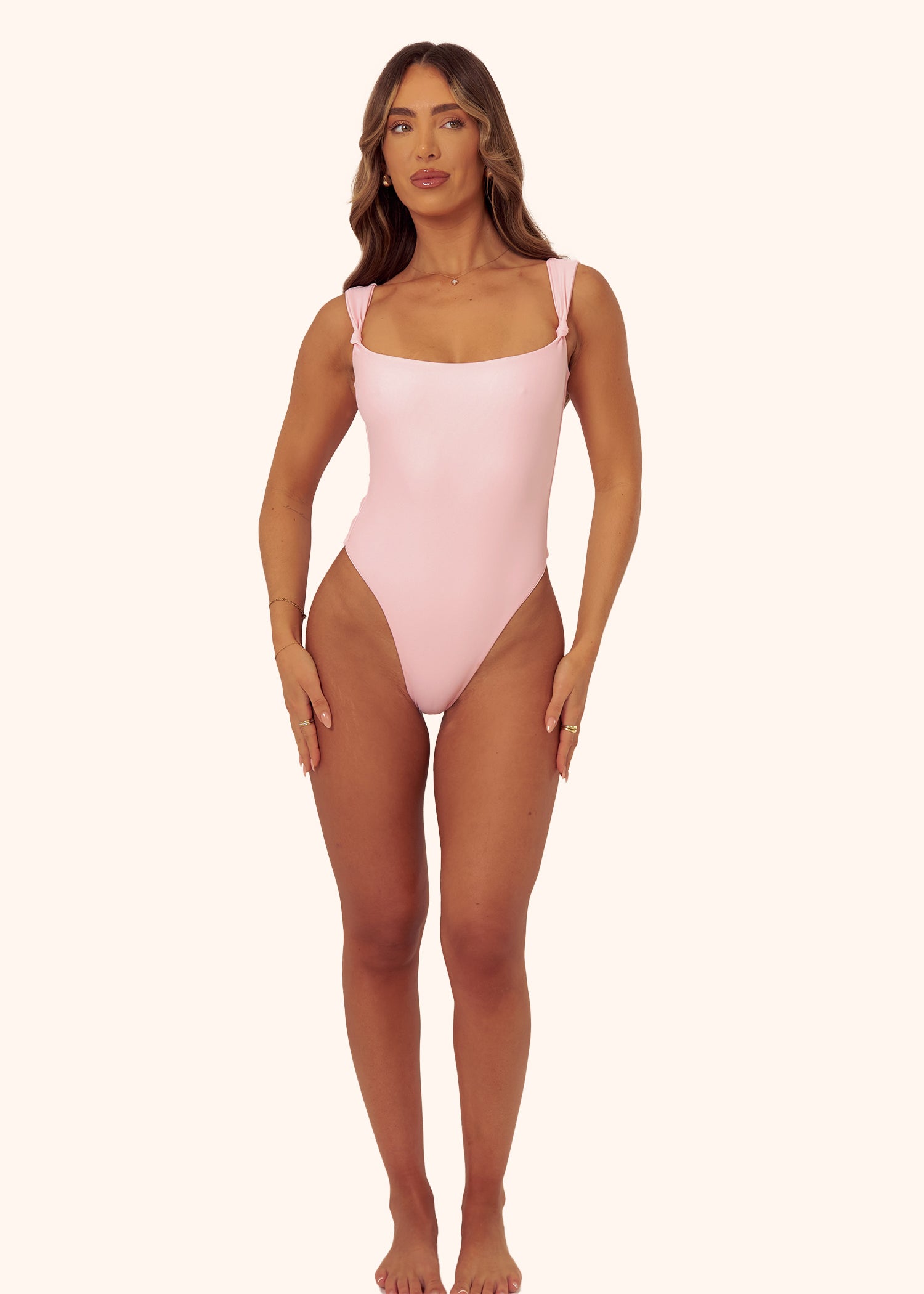 Knot Swimsuit in Pink