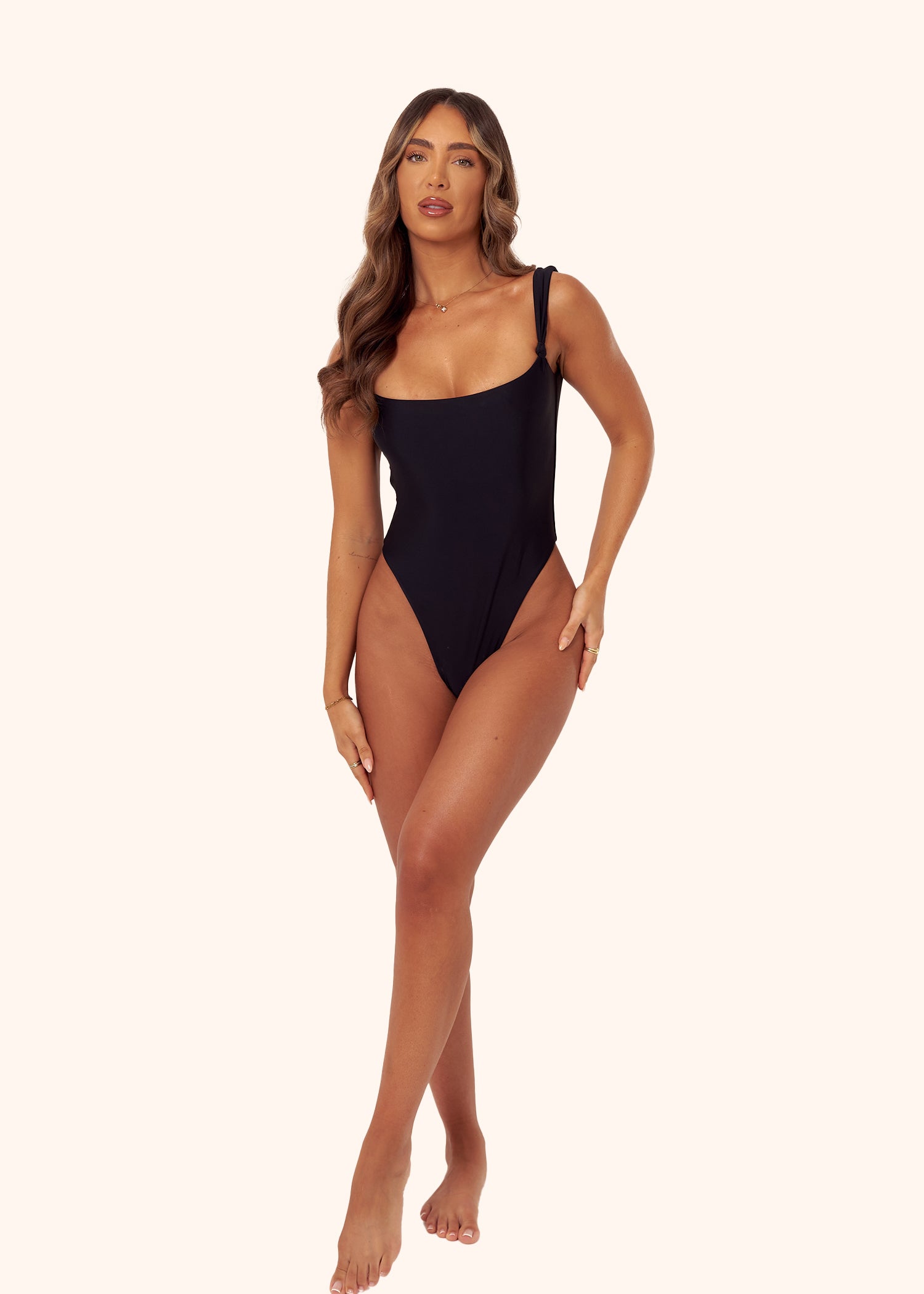 Knot Swimsuit in Black