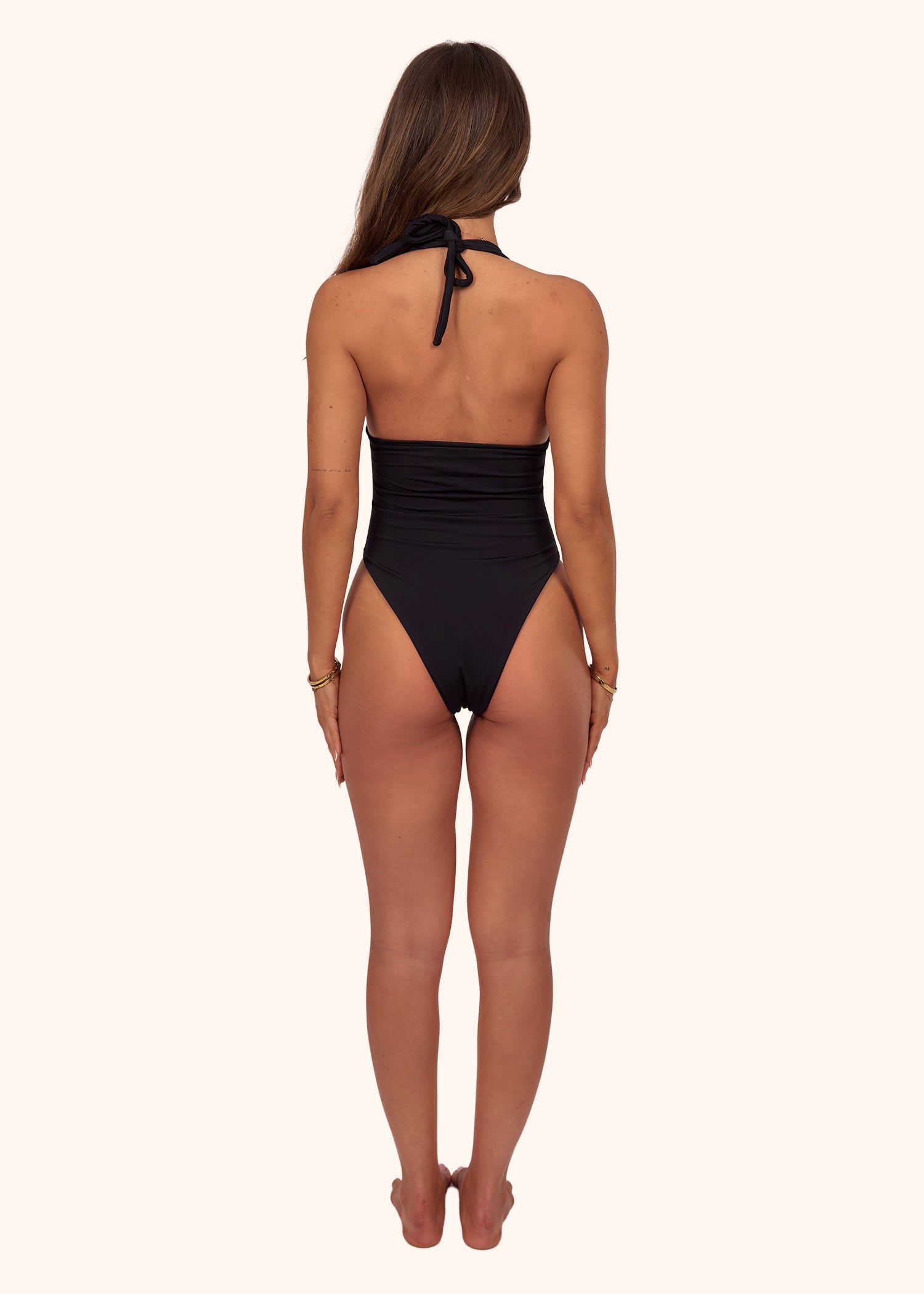 Halter Swimsuit in Black
