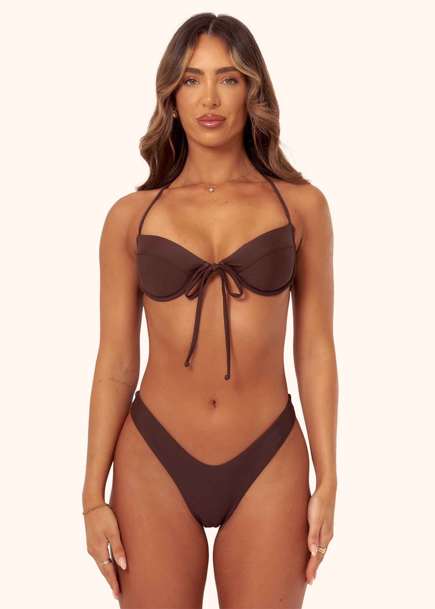 Cheeky Bikini Bottoms in Brown