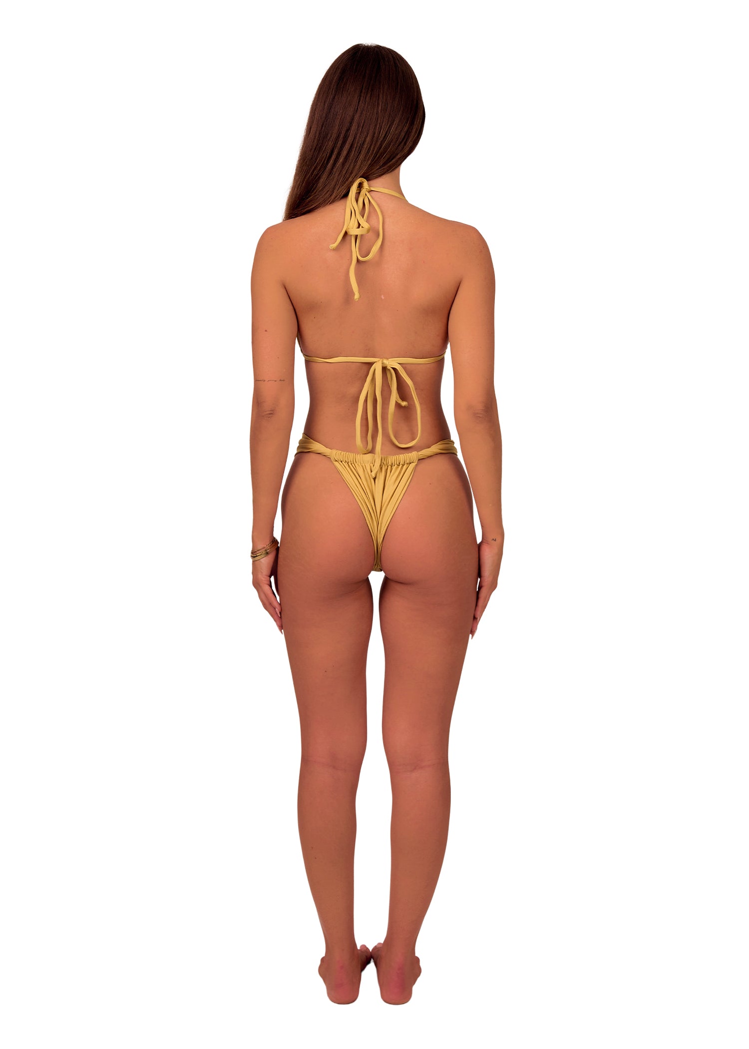 Triangle Bikini Top in Gold