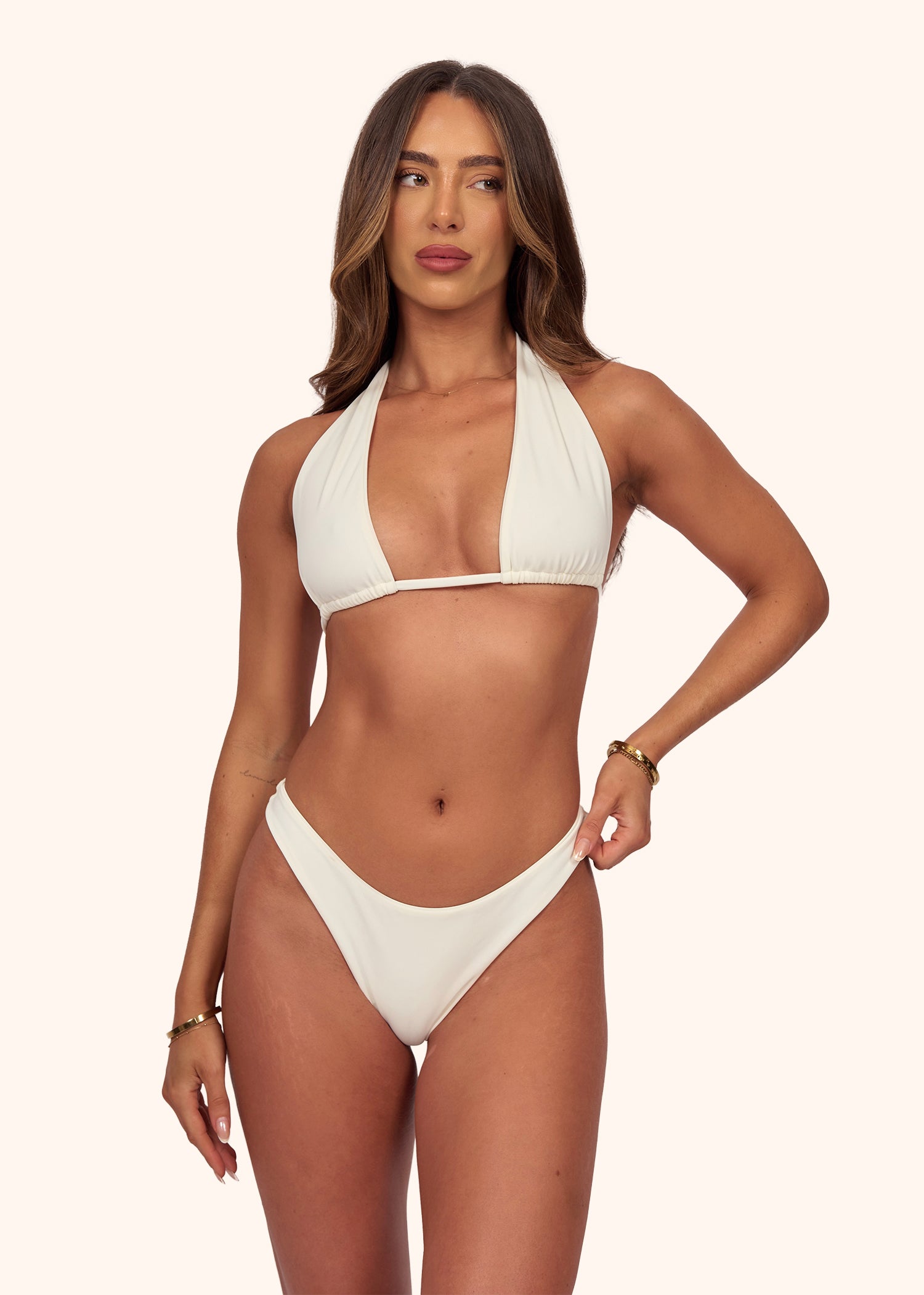 Cheeky Bikini Bottoms in Ivory