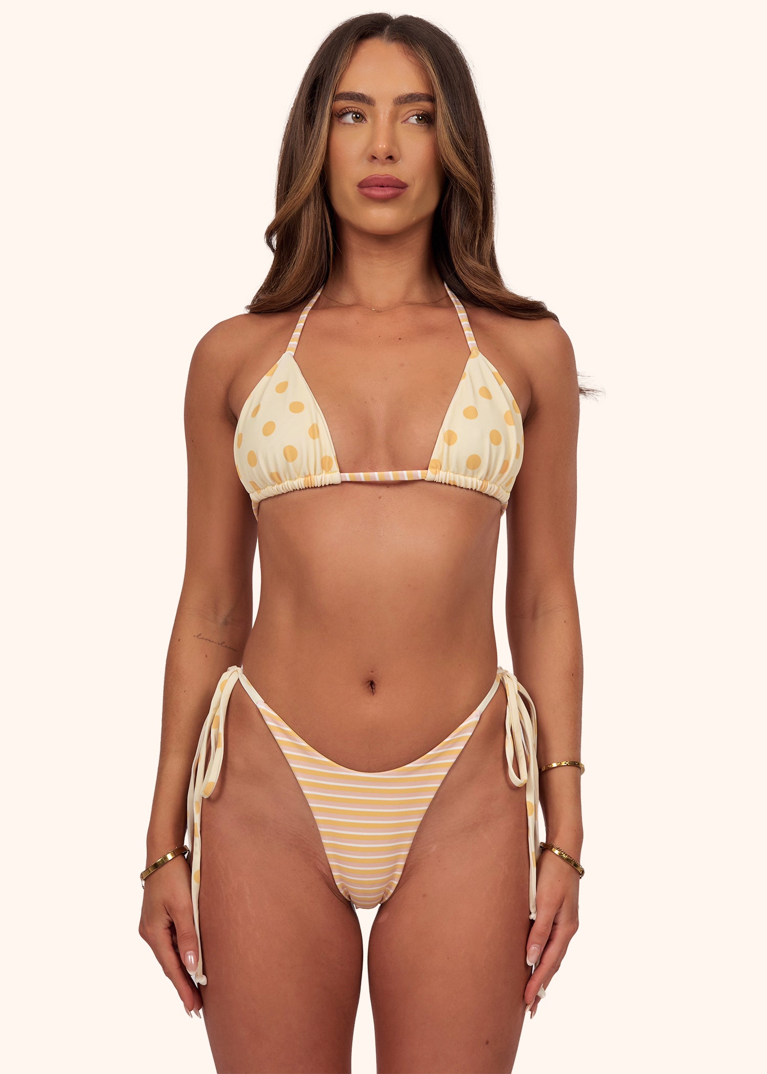 Tie Bikini Bottoms in Lemon Sorbet