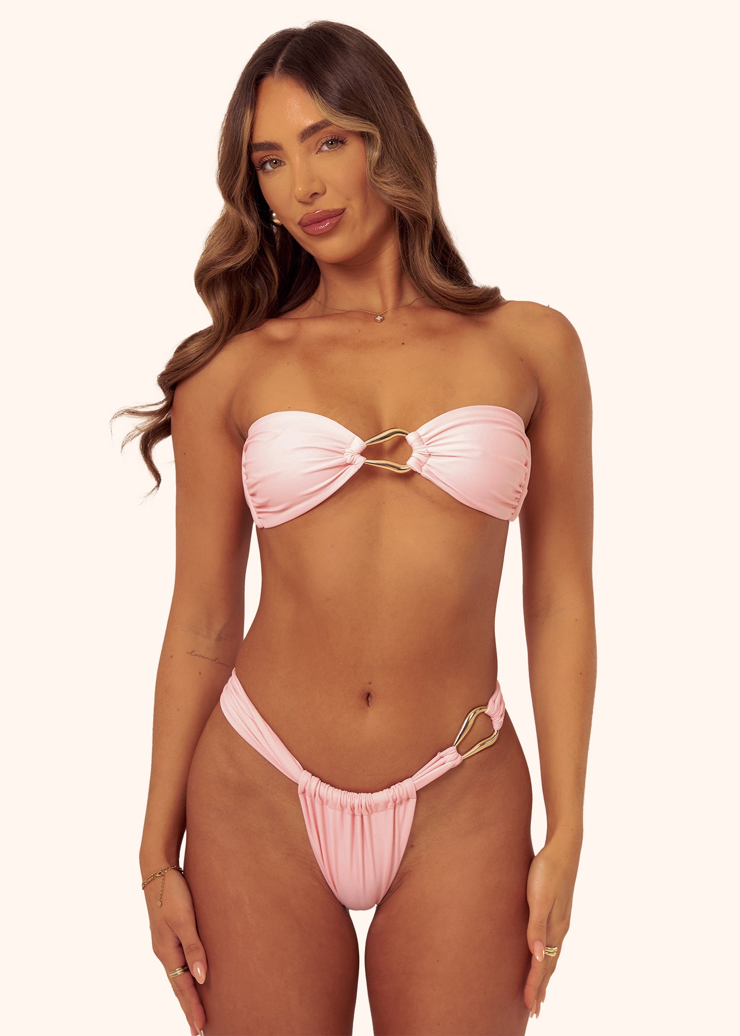 Ring Bikini Bottoms in Pink
